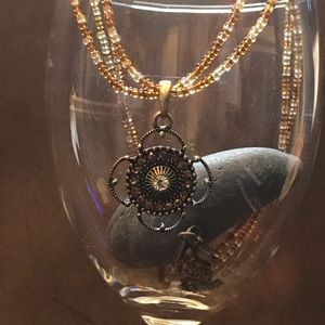 Lia Sophia Bling & Bead Necklace